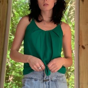 Emerald green blouse